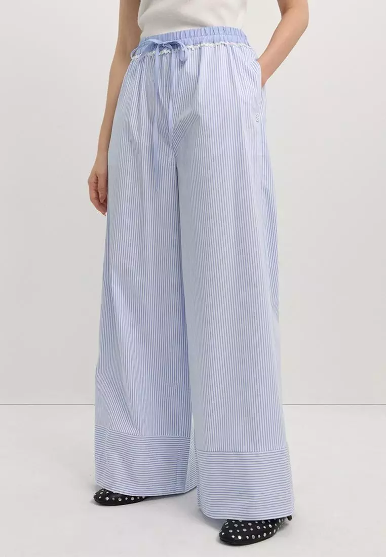 Wide Leg Striped Pants
