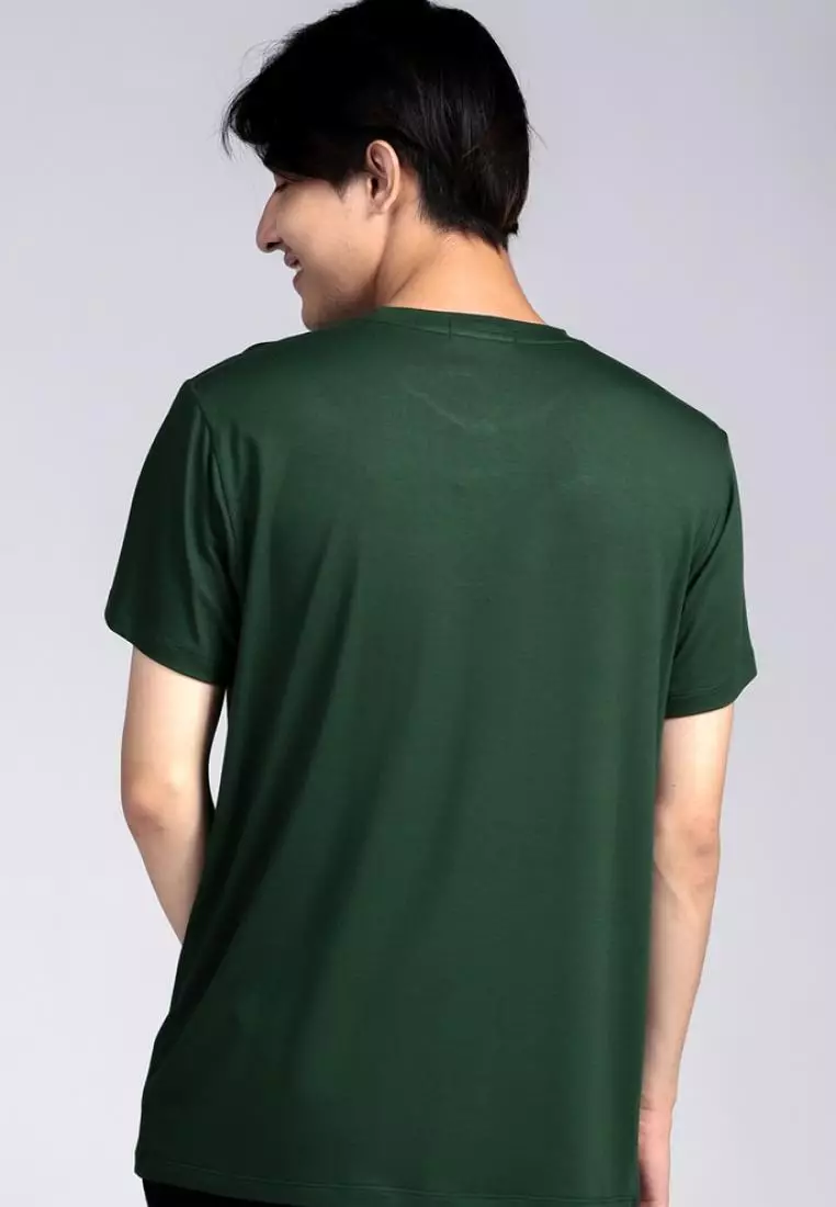 MTI17 Kaos Simple Jepang Distro Pria Script Dakir Hijau