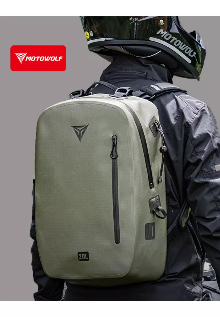 Motowolf MB16 Waterproof Backpack 53x35x57cm - Green