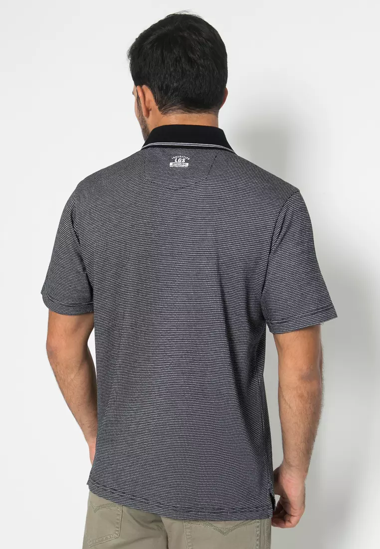 LGS - Kaos Polo - Warna Hitam - Motif Polos - Regular Fit - CTS.225.M2359.01.C