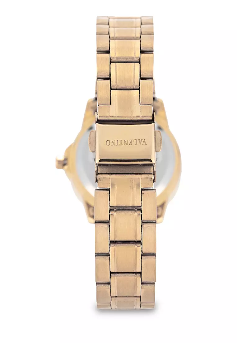 Analog Watch 20122485-Gold-White Dial