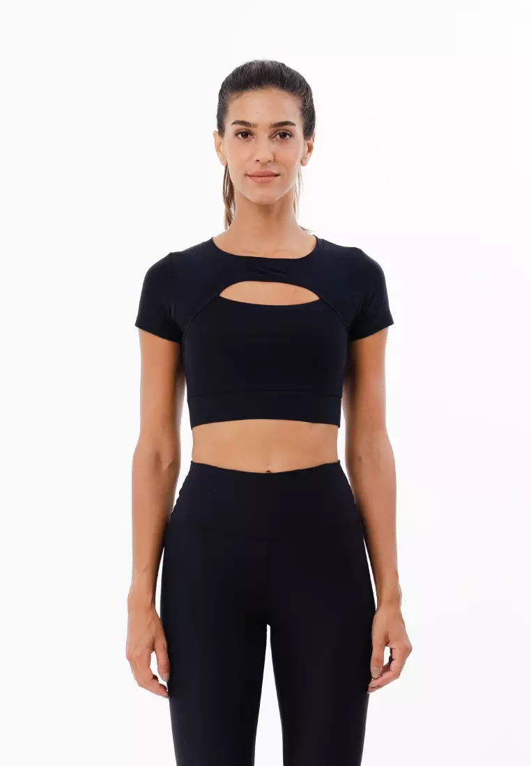Lee Vierra LV LUX - Vega Crop Top, Atasan Olahraga Wanita - Nebula