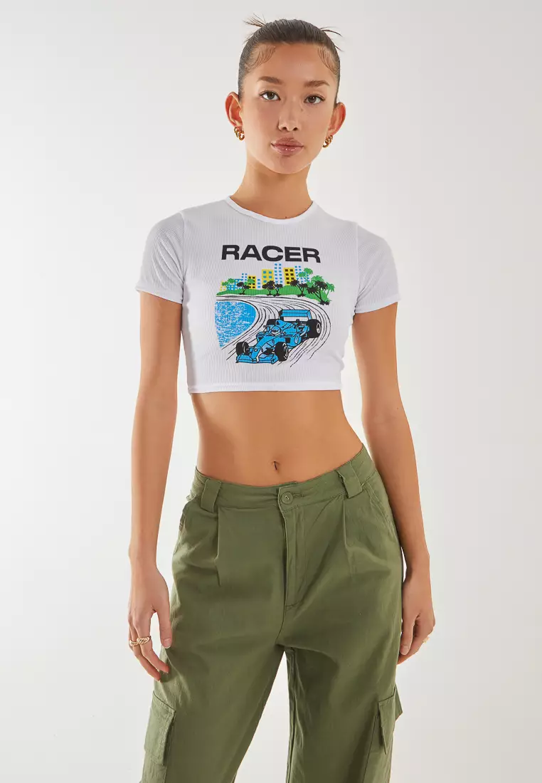 Pink Vanilla Motor Printed Tee