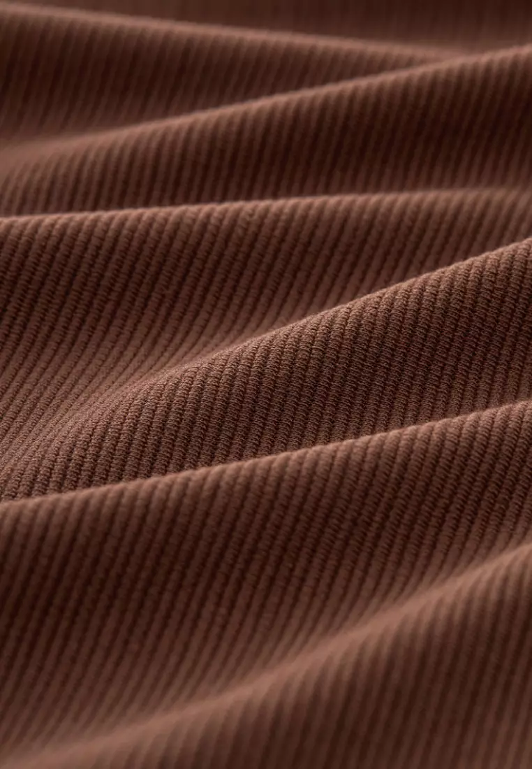 Caremal Cool Sensation Vertical Stripe High-neck T-shirt