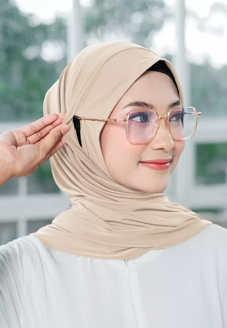 HIJAB INSTAN ZENYA - SOFT CHOCO