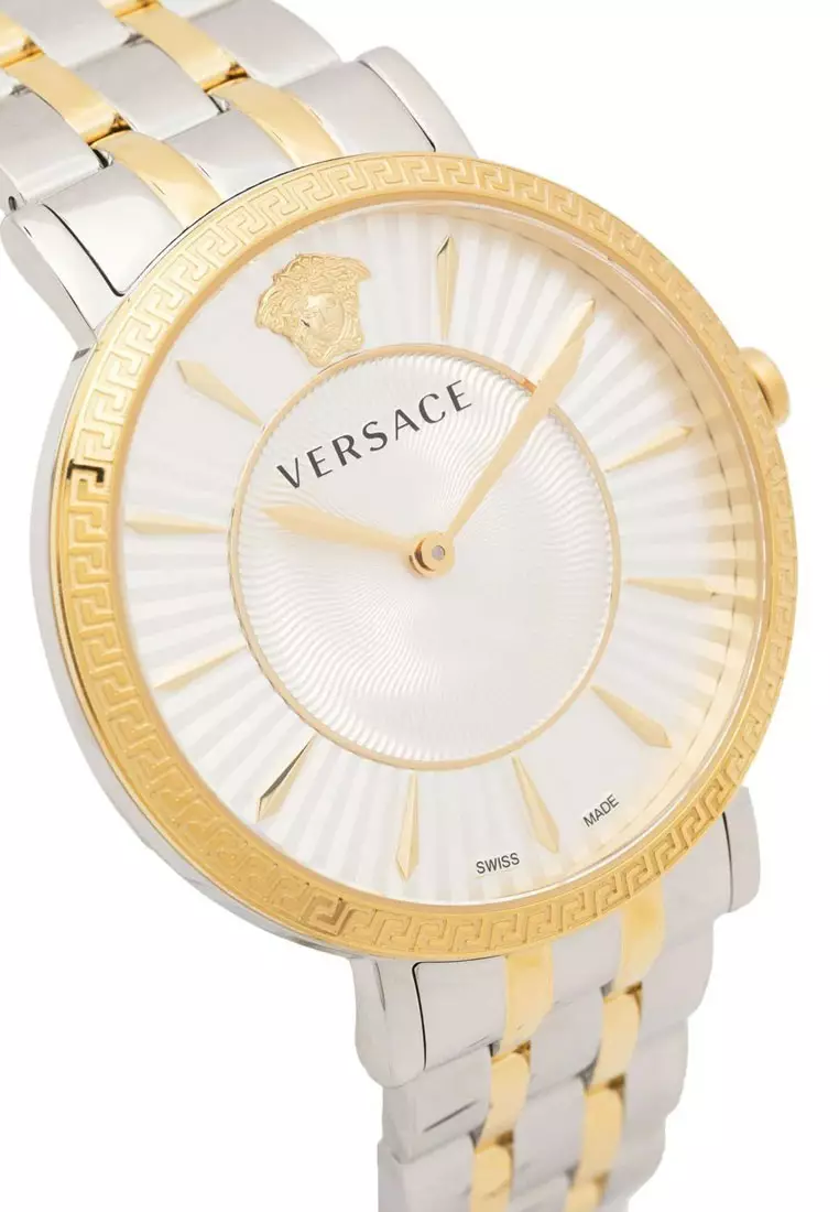 Versace V-Eternal Two Tone Stainless Steel Analog Quartz Watch For Women VEJL00622