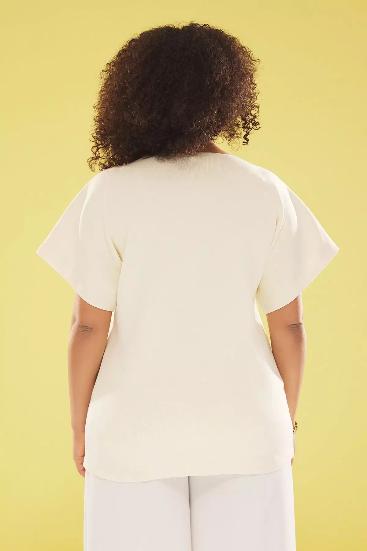 Plus Size Buttoned Asymmetric Blouse