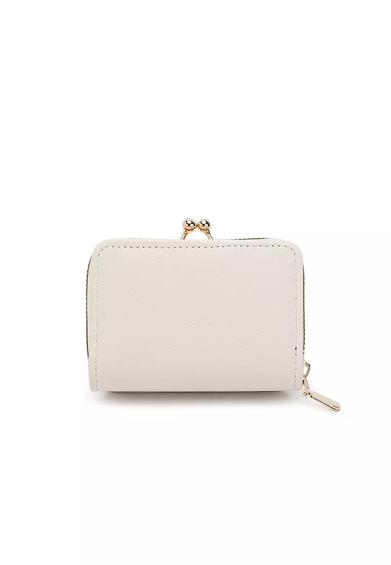 Women's Short Wallet / Purse - White