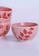 Newage Newage 4 Pcs Hand Painted Stoneware Bowl Set / Cereal Bowl - Ruby Red 84E06HL33A93BDGS_2