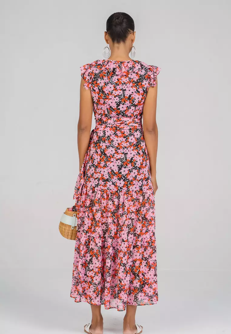 New Linen New Horizon Maxi Chiffon Dress