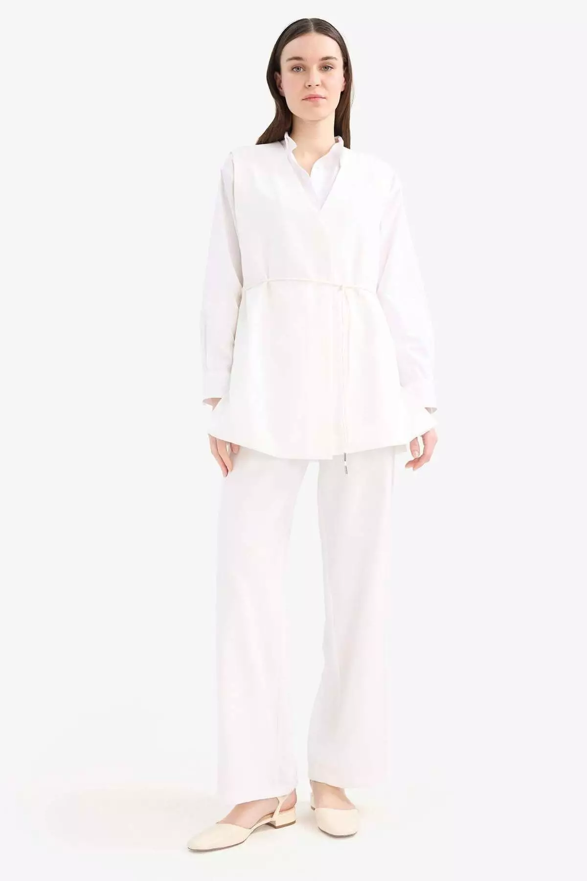 Wide Leg Basic Plain Wide Leg Palazzo Pants E7979Ax25Sm