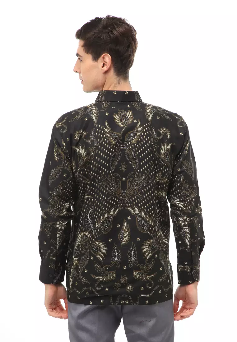 Kendrick Atasan Formal Kemeja Batik Pria Arieswara Long Sleeve Material Cotton ORIGINAL