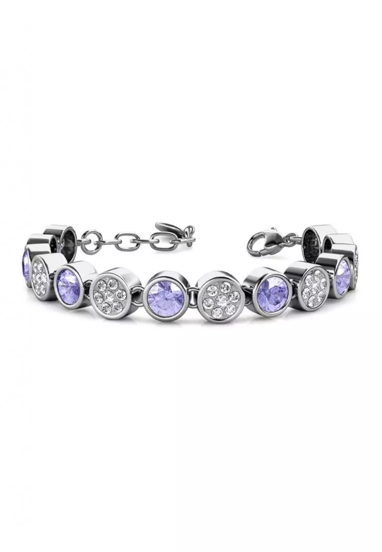 Myriad Birth Stone Bracelet June Alexandrite - Gelang Crystal Swarovski by Her Jewellery