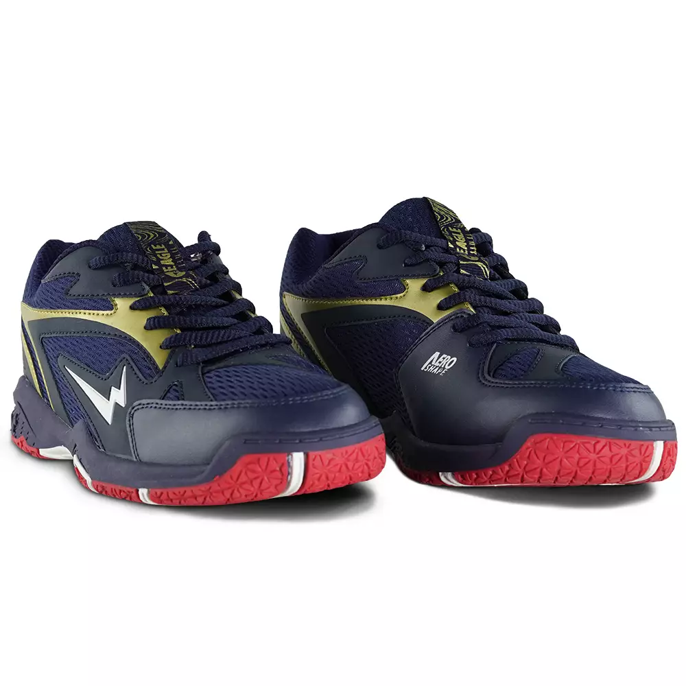 Eagle Sepatu Badminton Viking - BIRU TUA/EMAS