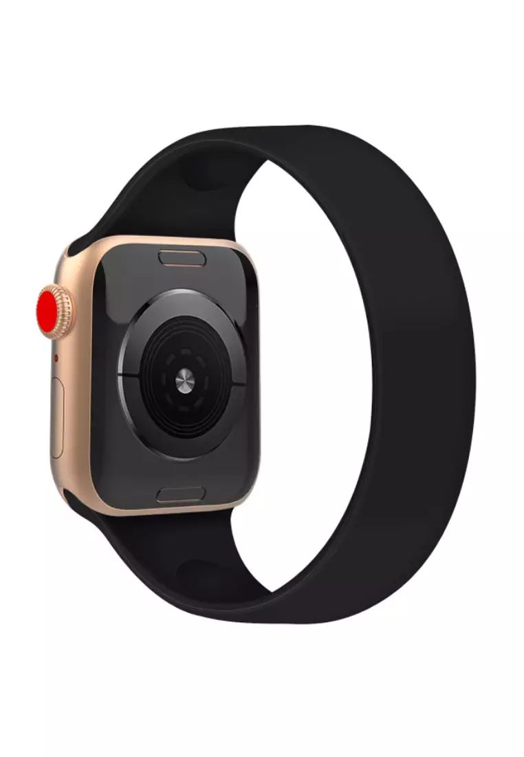 Black Silicone Apple 42MM / 44MM Strap (PHKCWATCH1173)