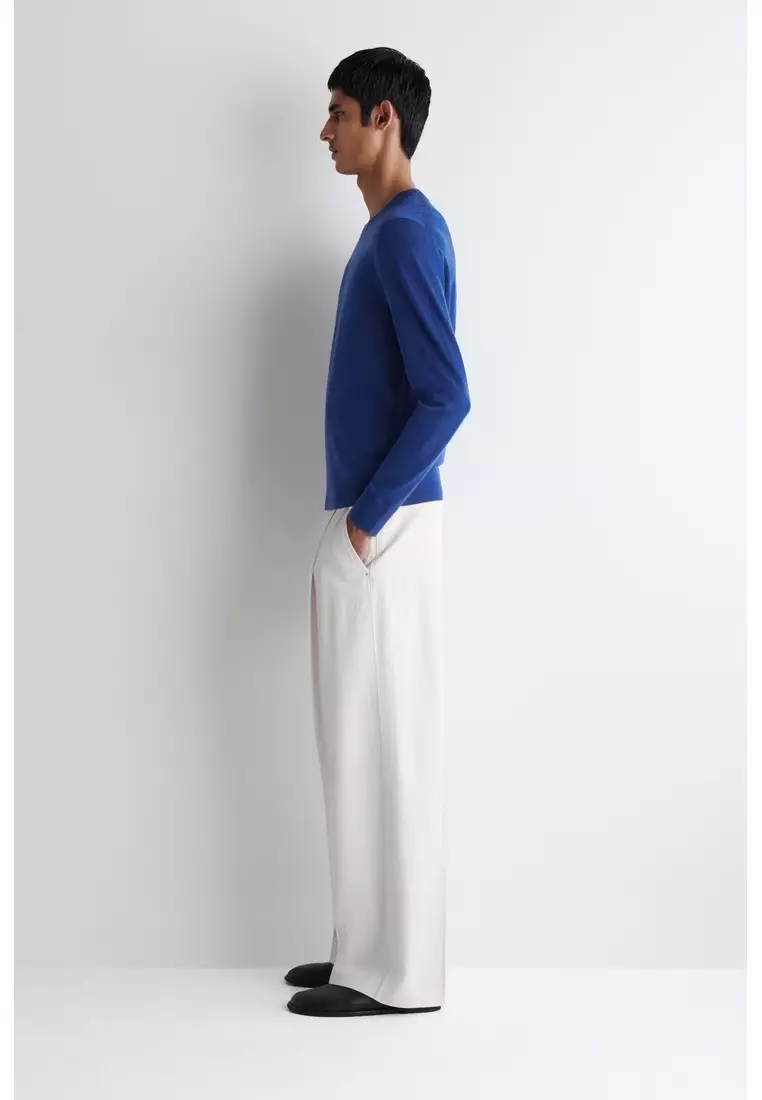 SLIM MERINO WOOL CREW-NECK JUMPER