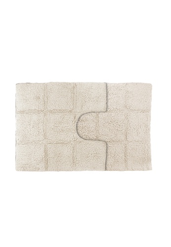 buy charles millen charles millen suite collection tera 2pc 100 cotton tufted bath rug bath mat 50x50 50x80cm 0 975g 2021 online zalora singapore