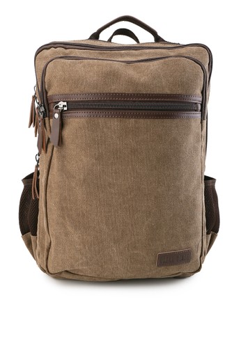 Jual Urban State Canvas Pu Laptop Backpack Original Zalora Indonesia