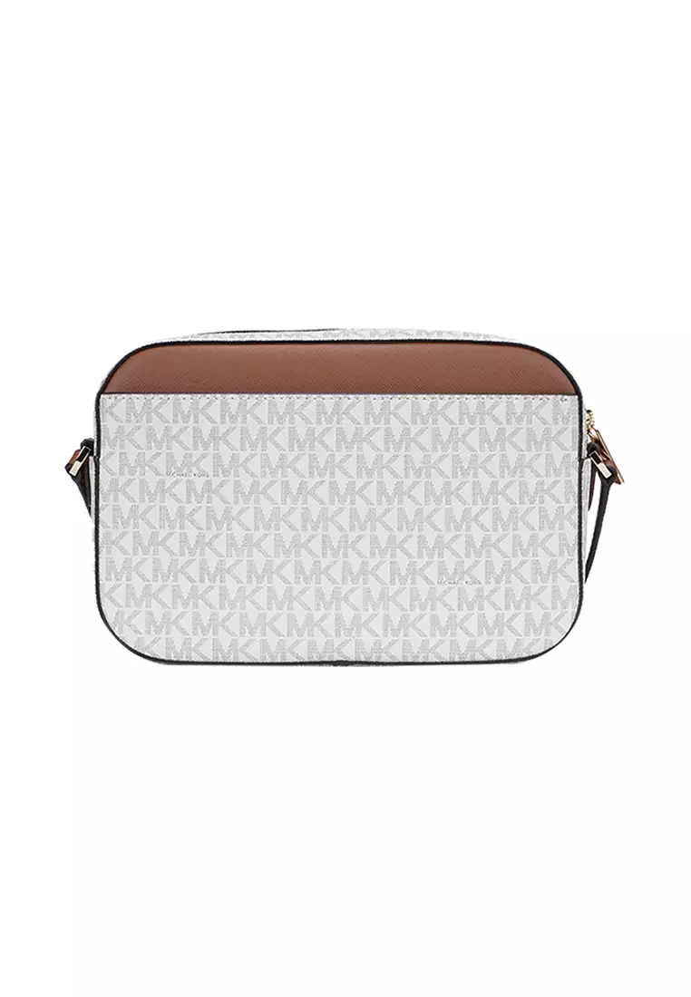 Jet Set Large Logo Crossbody Bag In Vanilla 35S1GTTC9B