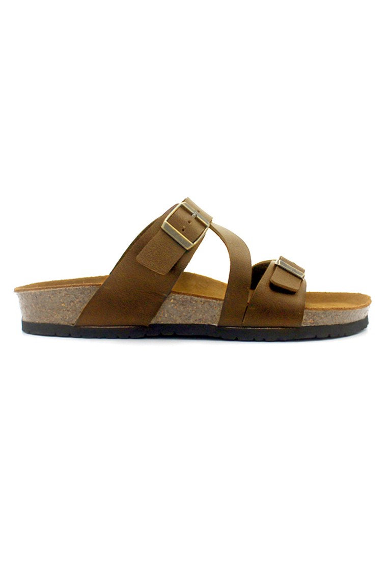 Hamburg - Camel Leather Sandals & Flip Flops