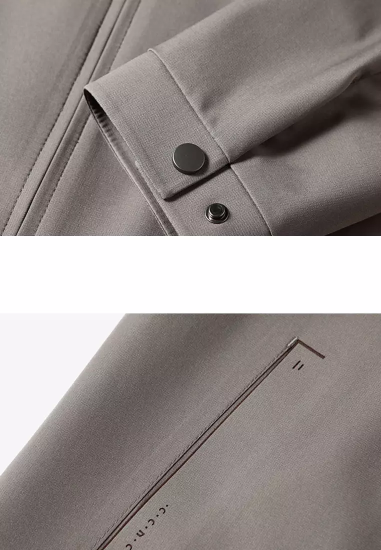 Lapel Workwear Zipper Jacket WK-FT8868