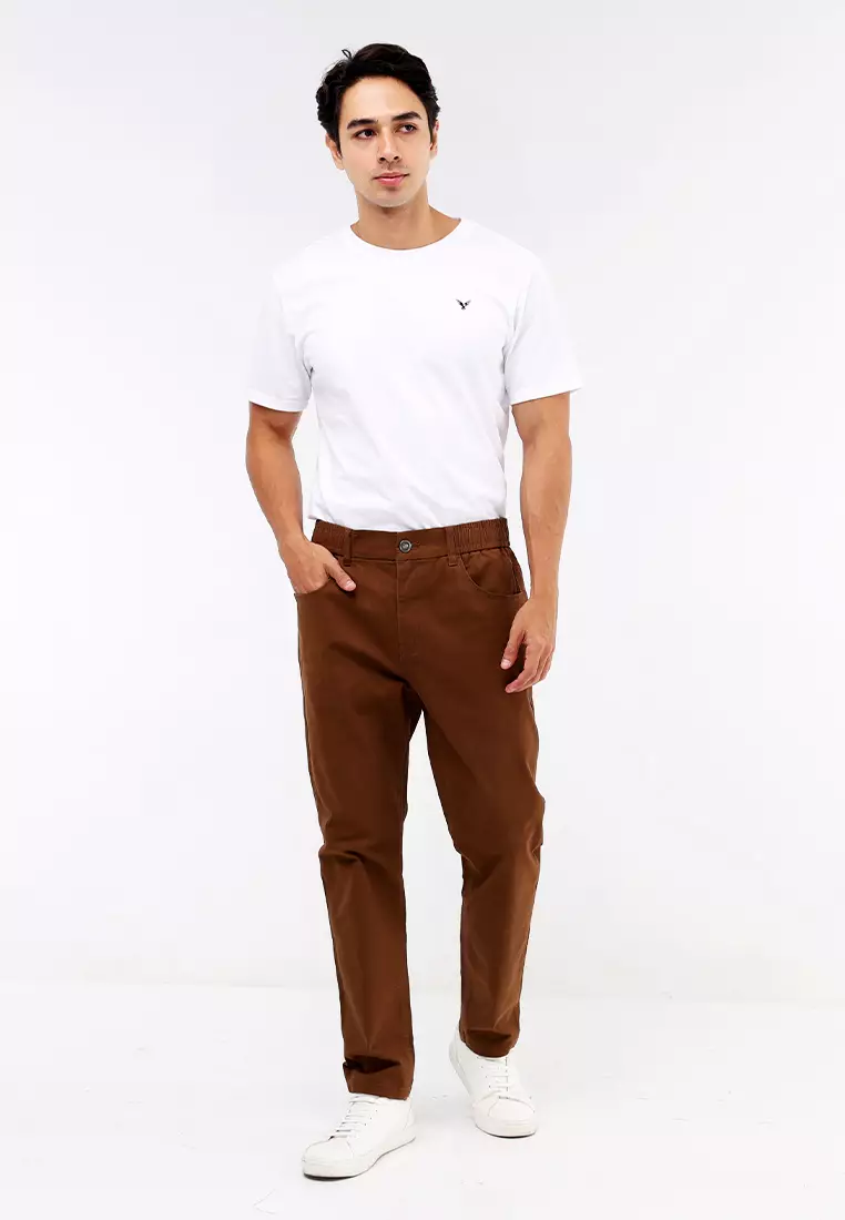 Colored Long Pants Slim Tapered