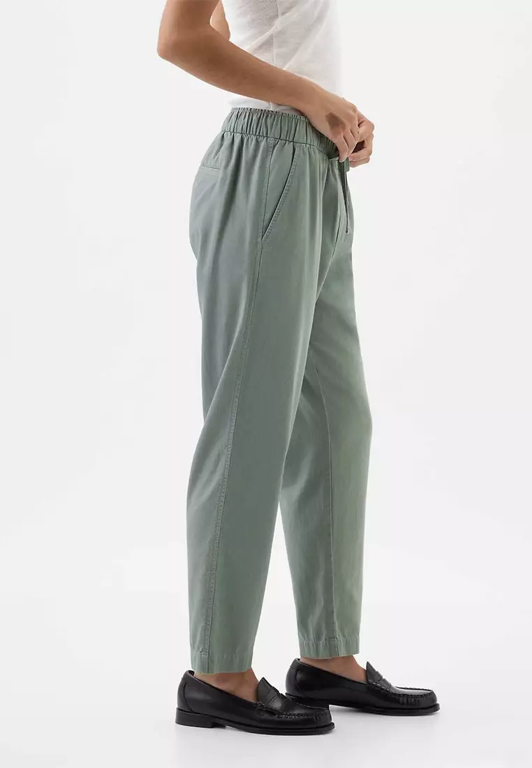 Mid Rise Easy Twill Pants