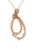 Diamondsmith Diamondsmith 18k Swing Pear Diamond Pendant in Rose Gold with Necklace 7C6B5AC59D2D14GS_2