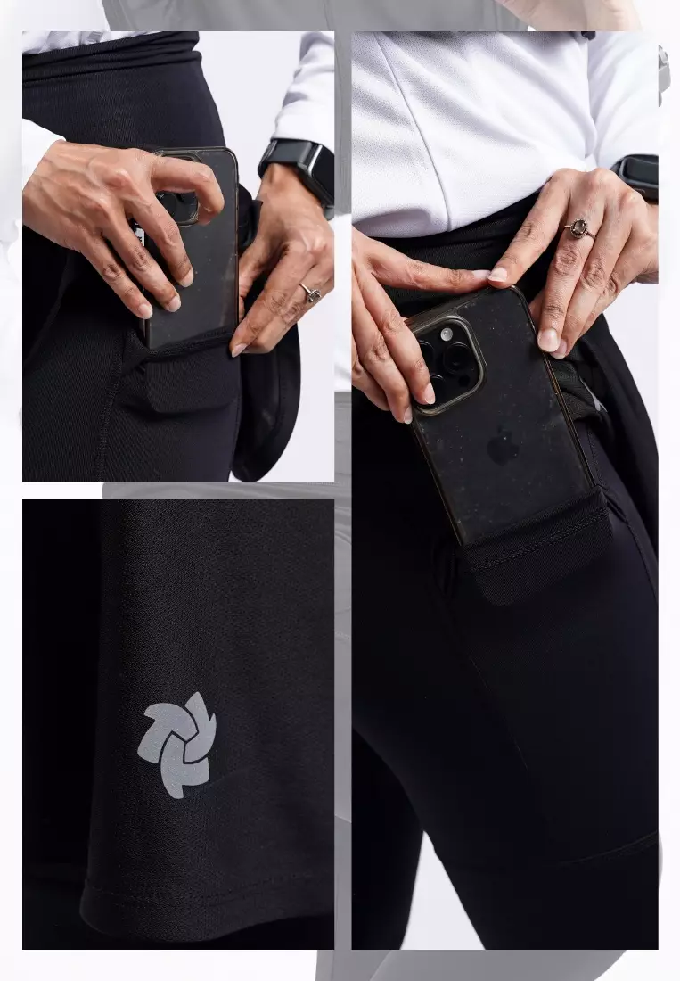 Tiento Celana Rok 2in1 Running Women Skirt Legging Panjang Sport Lari