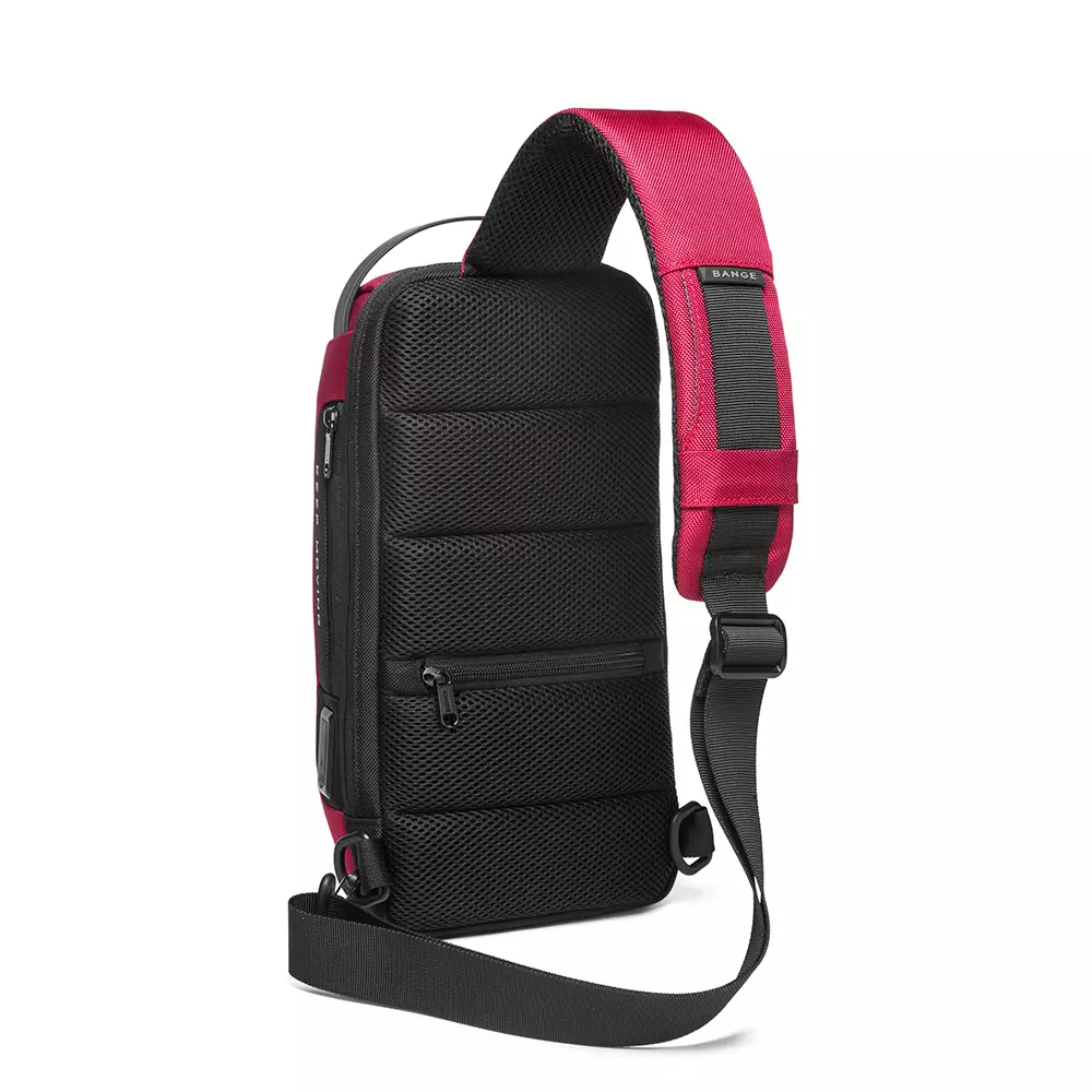 Bange BG22085 Tas Selempang Sling Bag Pria Lock - RED