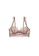 ZITIQUE brown Women's See-through Ultra-thin No-sponge Cup Lace Lingerie Set (Bra and Underwear) - Brown DD0B1USE127083GS_2