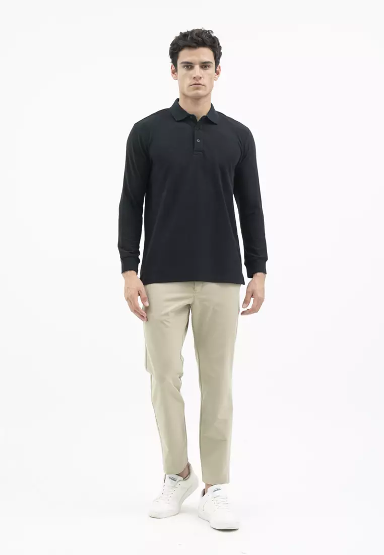 Jack Nicklaus Mezzo Polo Shirt Pria Regular Fit Black