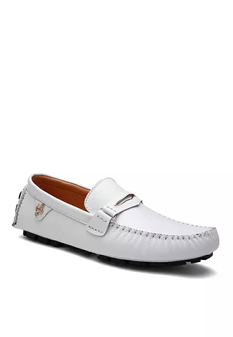 Color Matching Leather Loafers & Boat Shoes YY3237
