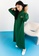 Lubna green Front Embroidered Hoodie Dress 60D57AA8F6037DGS_1
