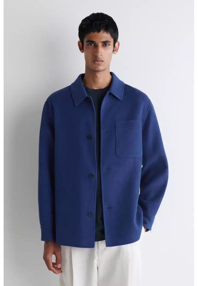 Buy COS DOUBLE-FACED WOOL OVERSHIRT 2026 Online | ZALORA