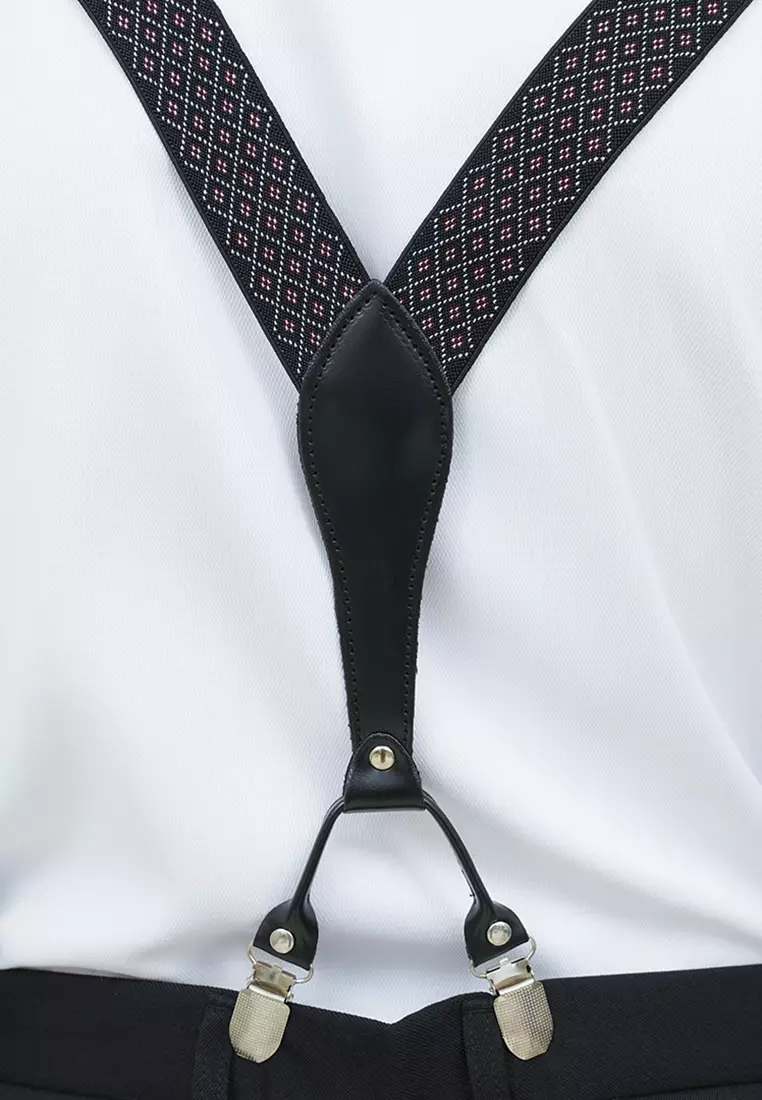 Houseofcuff Suspender Tali Jojon Karet ikat pinggang pria dewasa besar A10