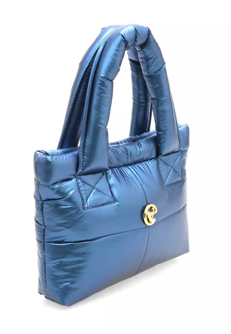 Angelina Pillow Puffy Bag Smooth Texture And High Quality - Blueberry