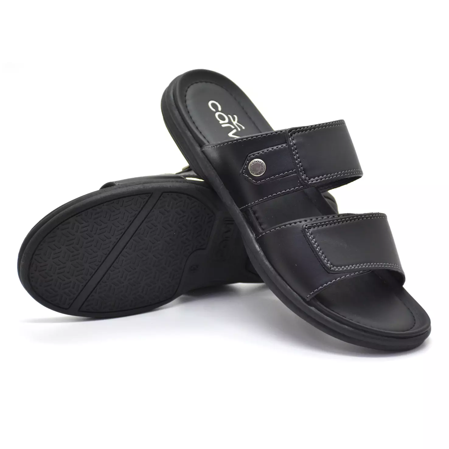 Carvil Sandal Pria Carlisle-02 M Black
