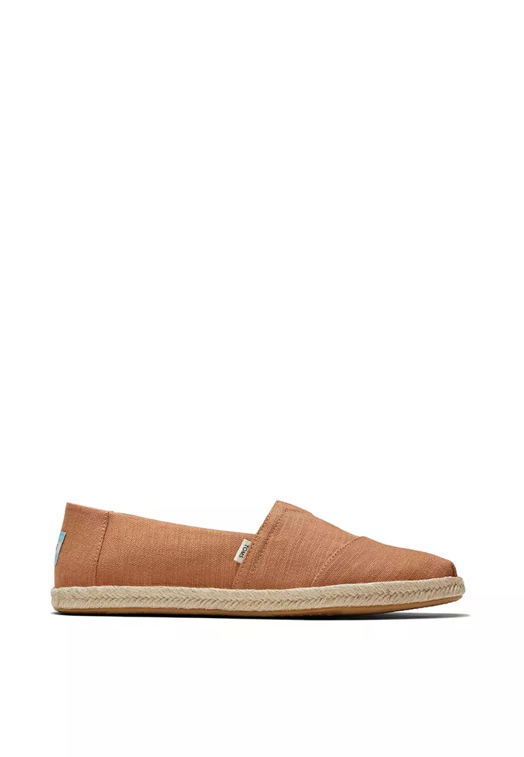 Discount on TOMS  shoes - SKU: Espadrille Alpargata Rope Men - Almond Slubby Woven