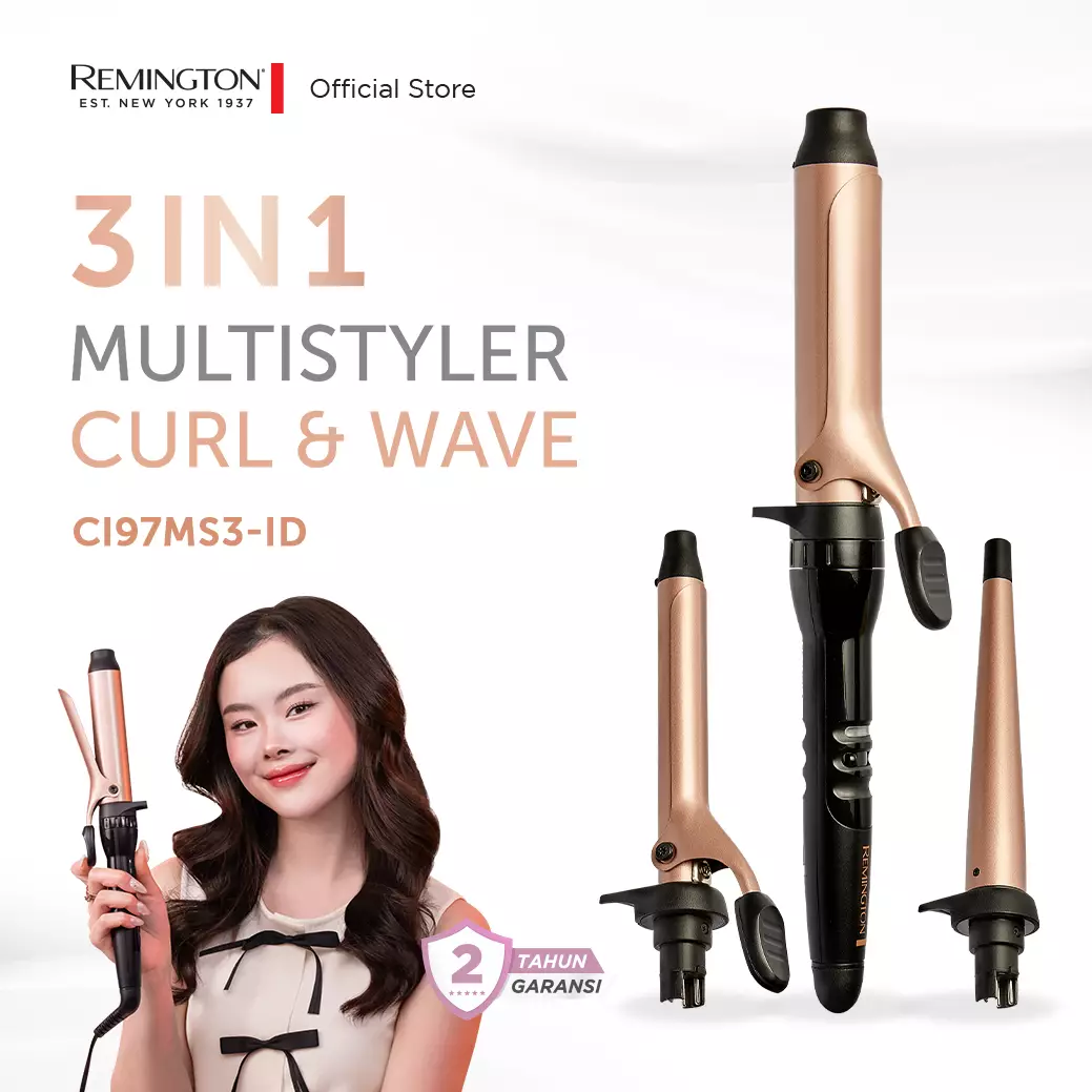 Remington Pengeriting Rambut 3in1 Curl & Wave CI97MS3