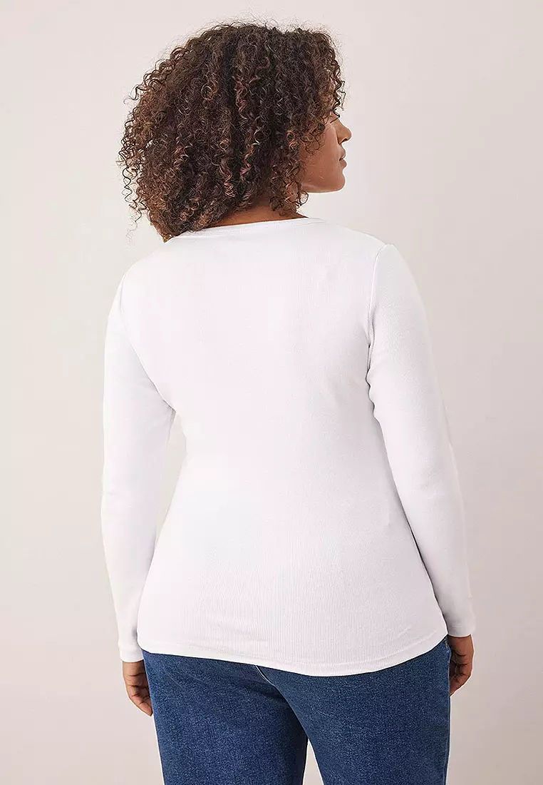 Plus Size Scoop Neck Top