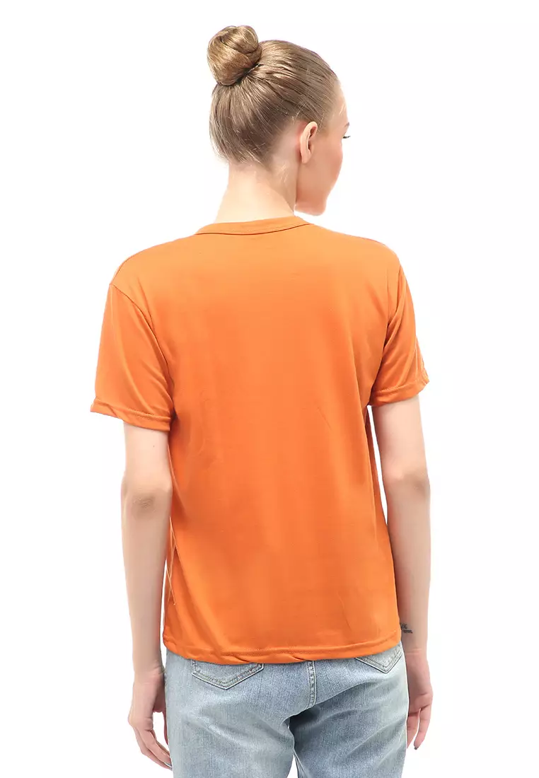 Heller Kaos Atasan Wanita Motif Print Short Sleeves Relaxed Fit - Bata