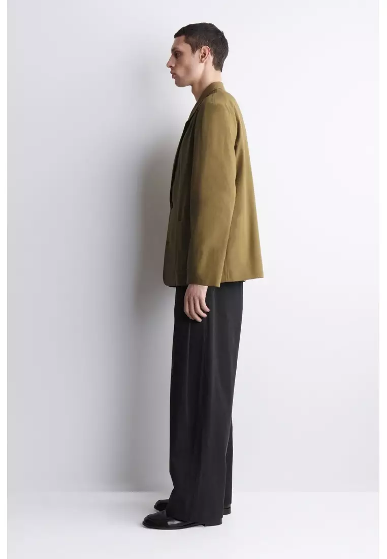 UNSTRUCTURED COTTON BLAZER