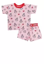 Licensed Dr. Seuss Fairy Pink/Grinch Houndstooth Yardage