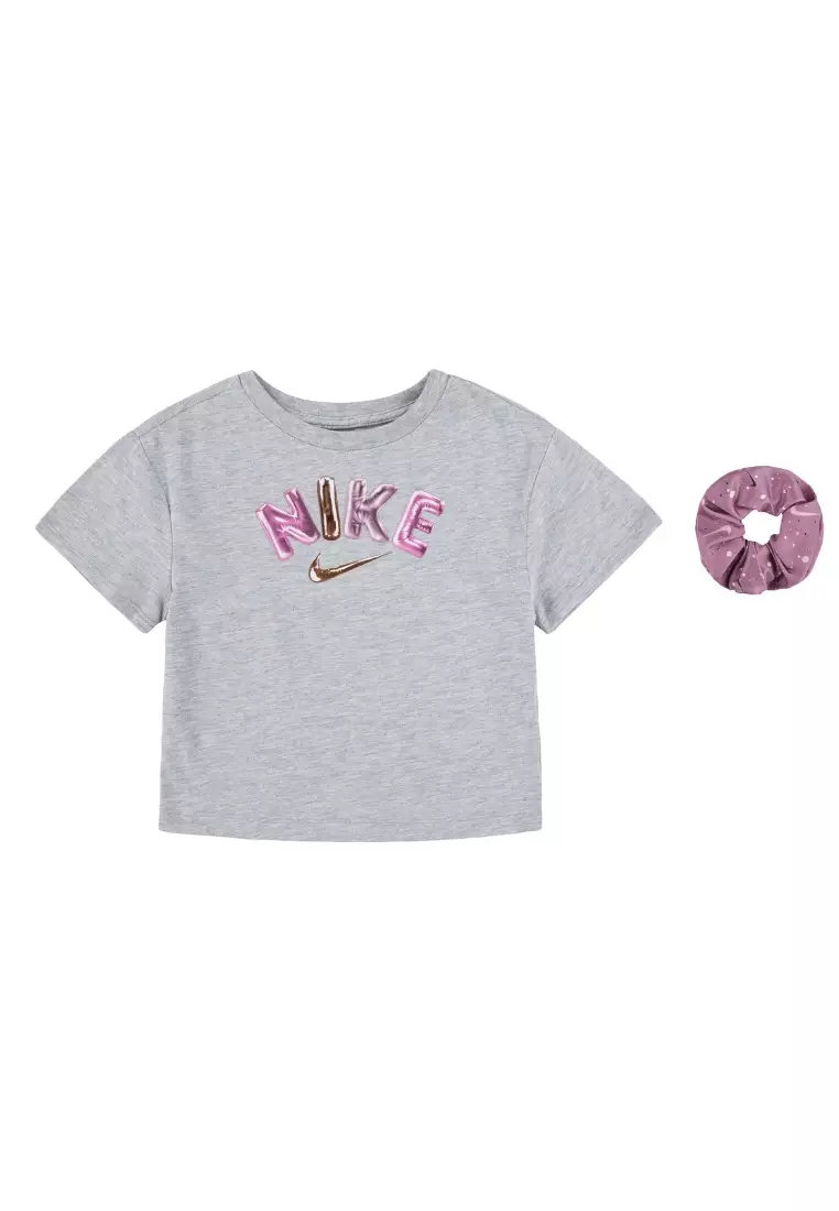 pink nike swoosh t shirt