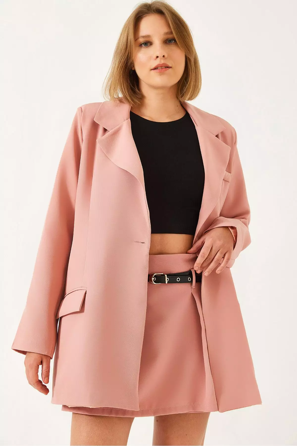 Women's Skirt Jacket Top And Bottom Set Mbms055 60501055