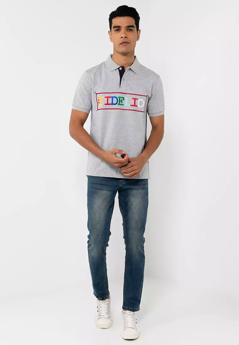 Signature Logo Embroidery Polo Shirt