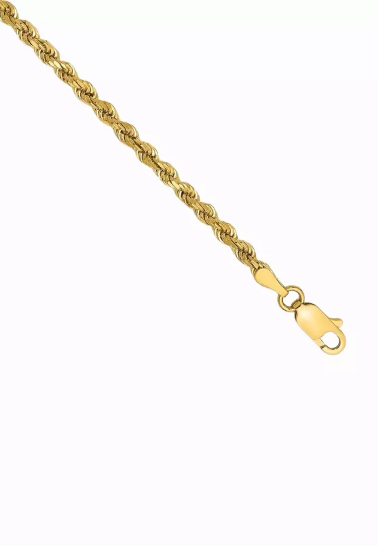 La Torsione 18K Gold Men's Rope Chain in 22”