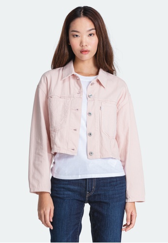 Buy Levi S Levi S Cropped Cool Trucker Jacket Women 85698 0001 New Arrival Online Zalora Malaysia