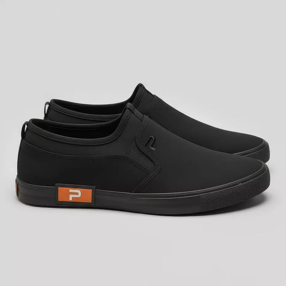 Paulmay Sepatu Slipon Pria Wanita Kyoto - Black